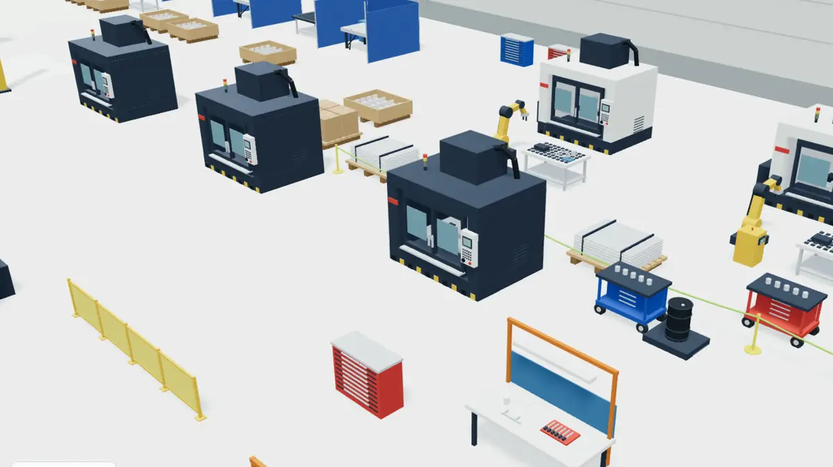 Digital twin of a factory floor