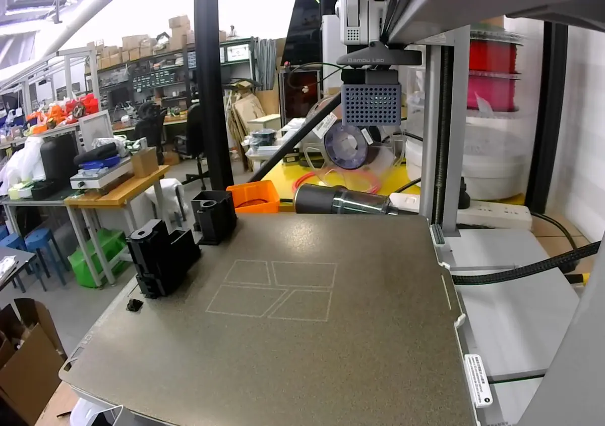 A 3D printer in the Shenzhen print farm
